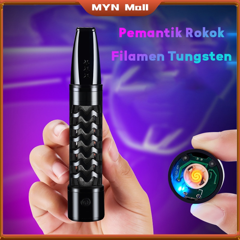 Pemantik Rokok / Pipa Asbak Portable / Asbak Rokok Portable / holder filter rokok / Enclosed No dust loss with USB Tungsten Coil Lighter / Usb Rechargeable Cigarette Lighter