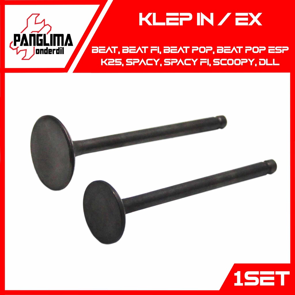 Klep In-Ex Beat-Lama-FI-Pop eSP K25 &amp; Scoopy Old-FI-eSP K16 &amp; Spacy Karbu-FI Payung-Valve Set