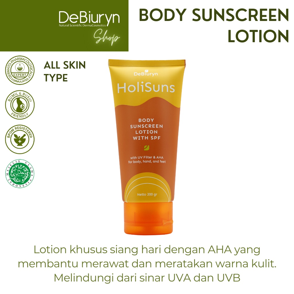 DeBiuryn Holisuns Body Sunscreen Lotion 200gr