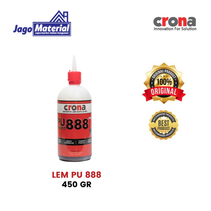 Lem Kayu Crona PU Wood 888 450Gram