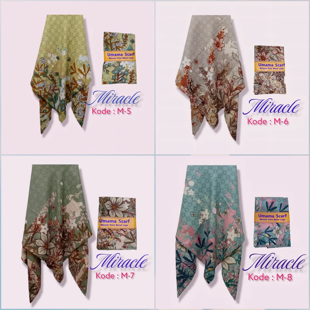 Hijab Voal Miracle Metal Print Laser Cut 110*110 [Paket Promo 3pcs 72rb]