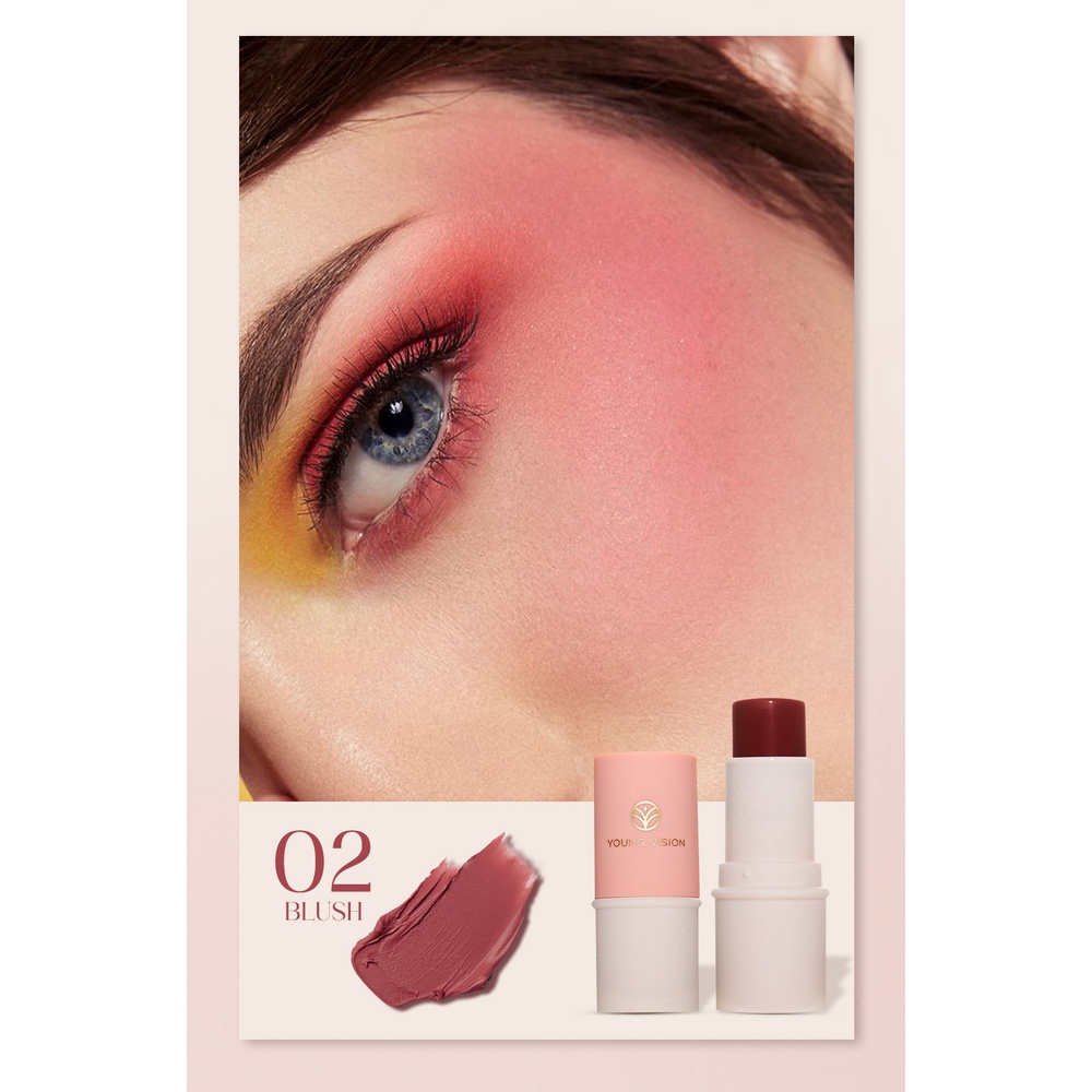 【Baru】YONG VISION Handaiyan Blush Stick Set Matte Cream Blush Stick for Cheeks, Eyes and Lips Trimming highlight Natural Makeup Waterproof Long Lasting