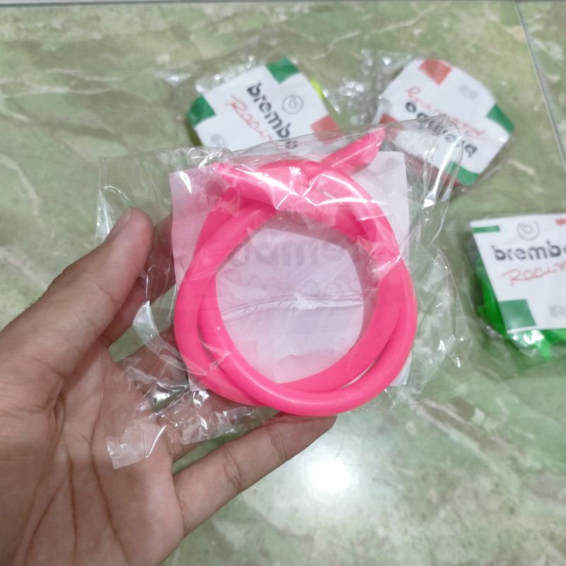 selang bensin panjang 45cm selang bensin warna hijau merah kuning pink oren selang bensin model baros