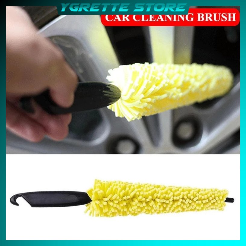 YGRETTE - IDEATE Sikat Brush Pembersih Velg Ban Mobil Portable Car Wheel Wash PELEK RIMS MOBIL SEPEDA MOTOR DLL KUAS