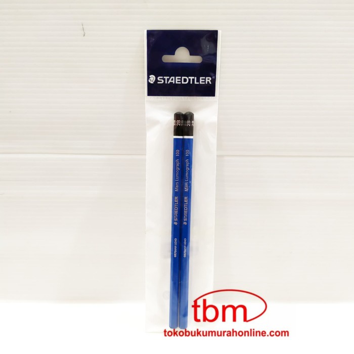 

STAEDTLER PENCIL LUMOGRAPH 100 2B SET 2PCS / PENSIL UJIAN