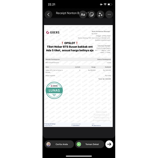Tiket Nobar BTS Busan by Bakbak