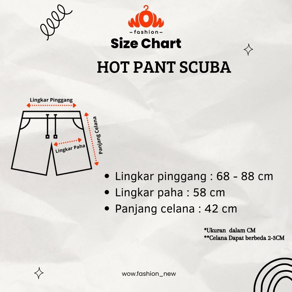 HOT PANT WANITA CELANA PENDEK WANITA SCUBA PREMIUM