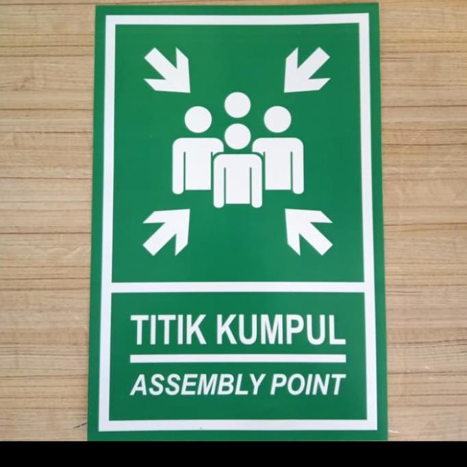 

PLAT K3 RAMBU SAFETY TITIK KUMPUL/ASSEMBLY POINT UK 40X60CM