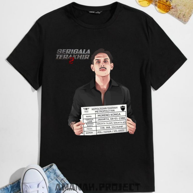 T-SHIRT DISTRO PRIA SERIGALA TERAKHIR RENO