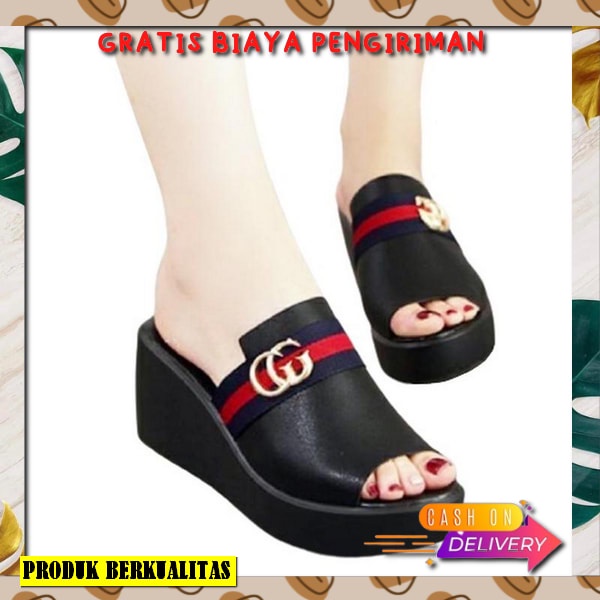 Sandal Wanita Kekinian Wejes Cewek Model Korea Wadgas Casual Remaja Wejes Wanita Kasual Import Senda