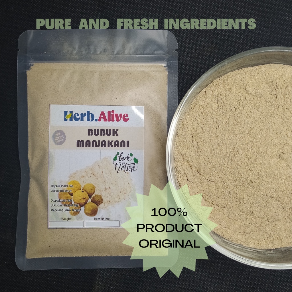 

MANJAKANI BUBUK / MANJAKANI ASLI - BUBUK HALUS - MURNI TANPA CAMPURAN 1 KG