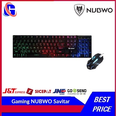 Paket Keyboard Mouse Gaming NUBWO Savitar NKM-623 RGB