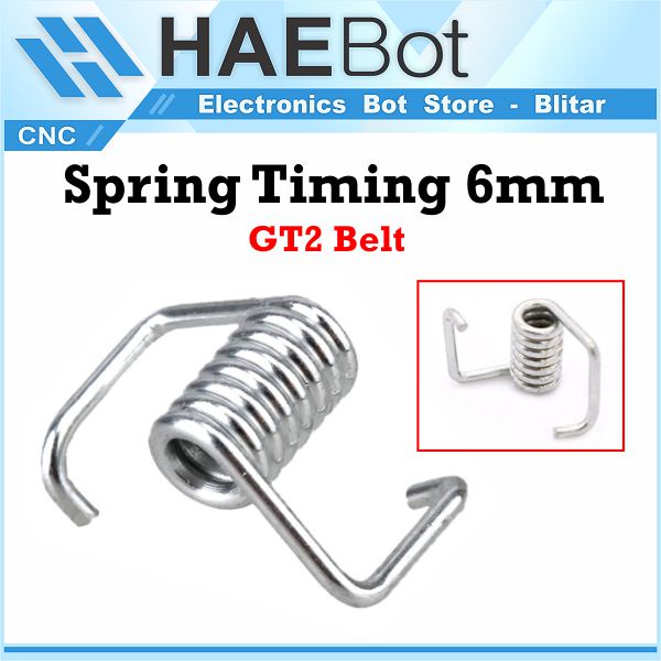 [HAEBOT] Spring Timing Belt Tensioner GT2 6mm Pir CNC 3D Printer Pegas Sabuk Mekanik Gigi Axis RepRap