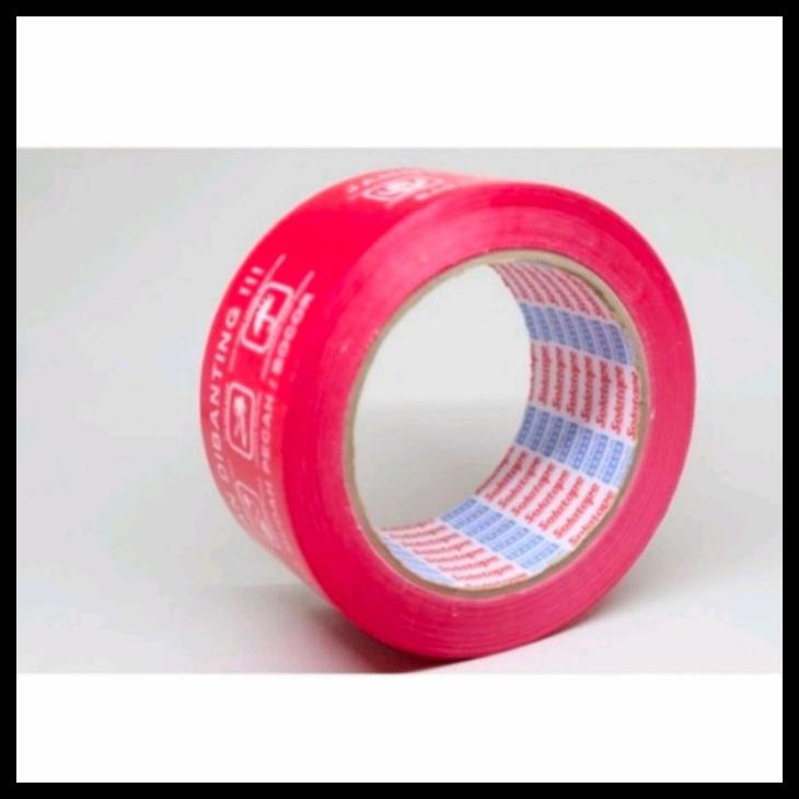 

Lakban Fragile Merah Jangan Di Banting 48Mm X 100 Meter