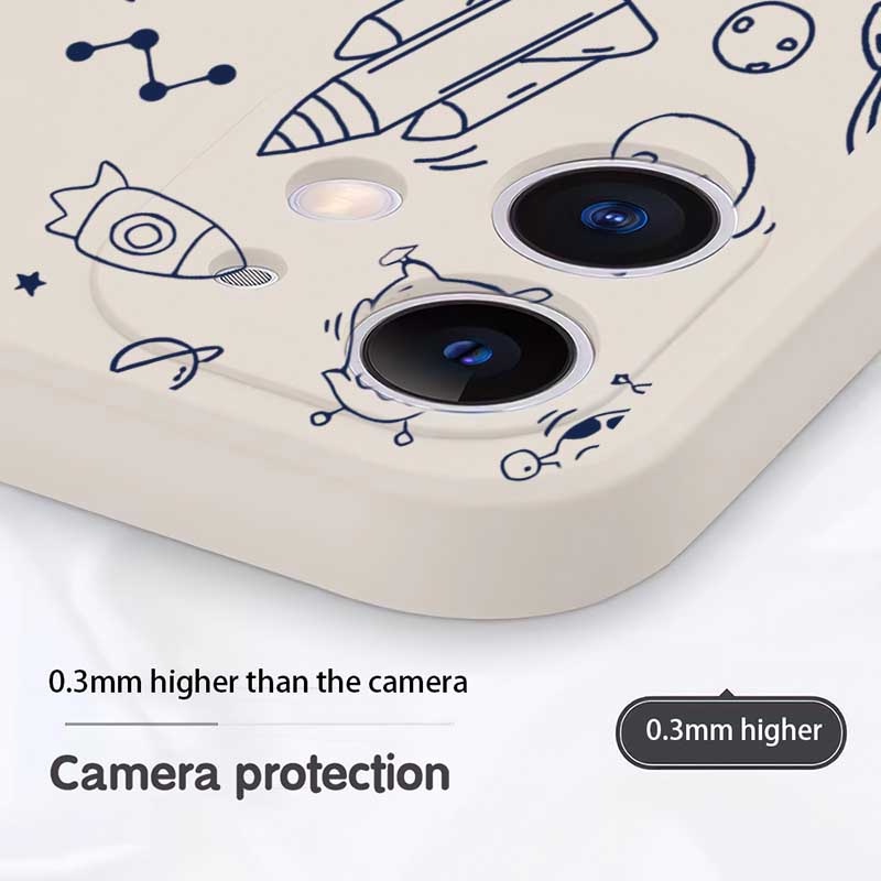 Soft Case Bahan Silikon Desain Astronot Luar Angkasa Untuk Redmi Note 11 Pro 11S 10C 10A 9C 9T 9A Note 10 5G Note 10 S Note 8 Note7 Poco M3 Pro X3 Pro NFC