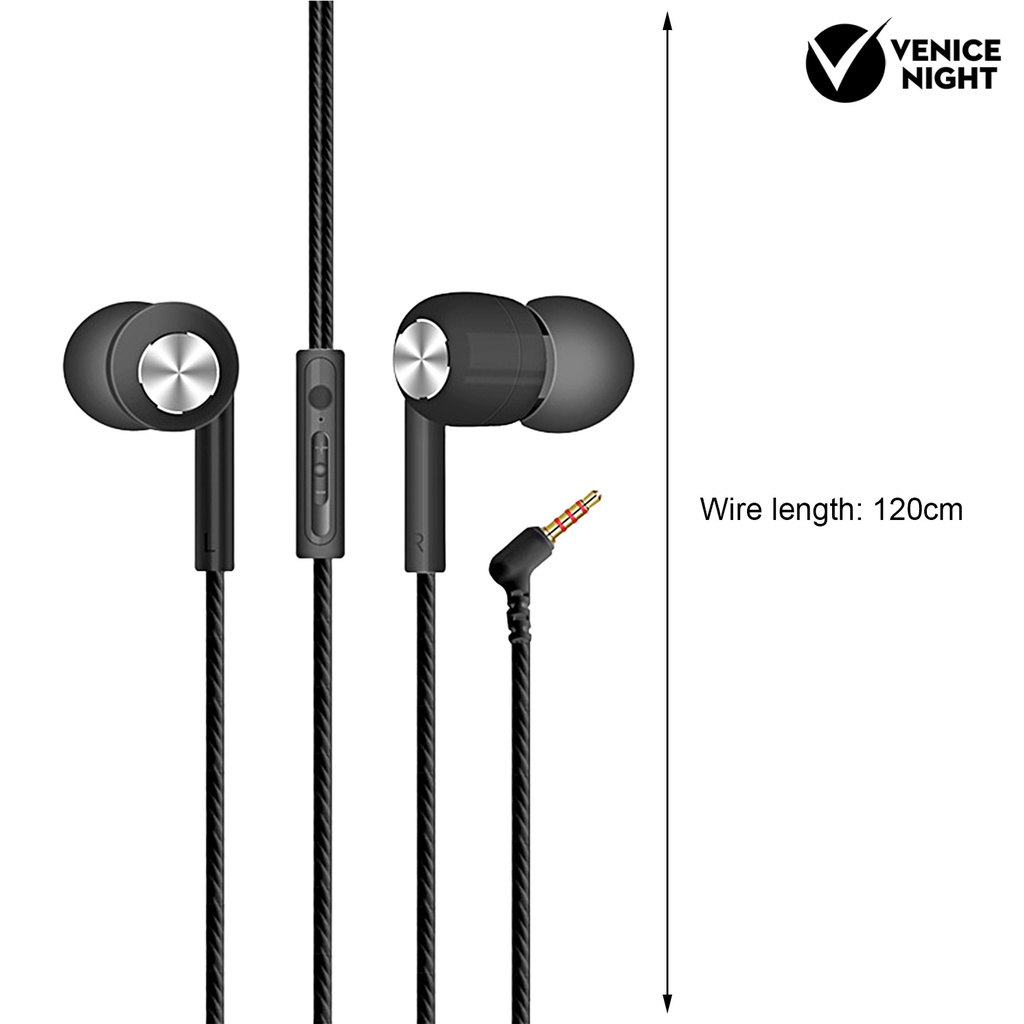 (VNEP) (Berkabel) Earphone in Ear Super Bass Ergonomis Dengan Fitur Noise Reduction Dan Jack 3.5 mm