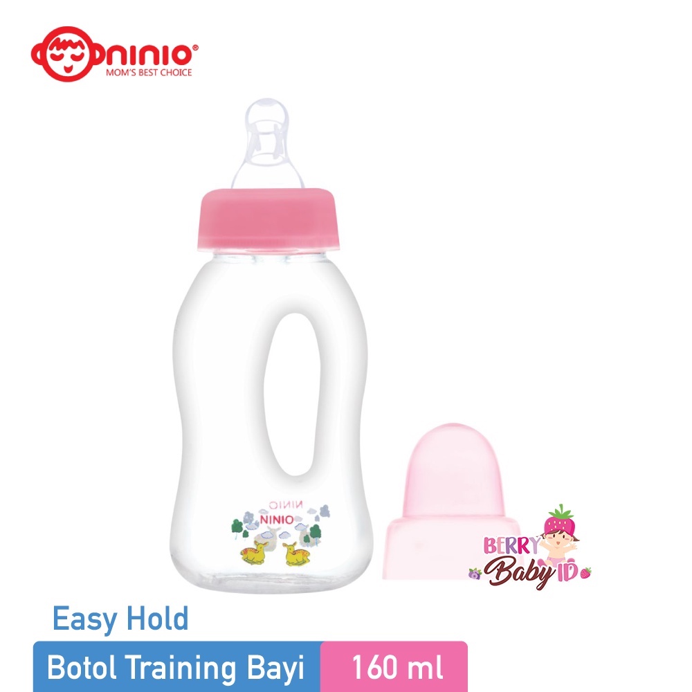 Ninio Easy Hold Training Bottle Botol Minum Bayi Anak 160 280 ml Berry Mart