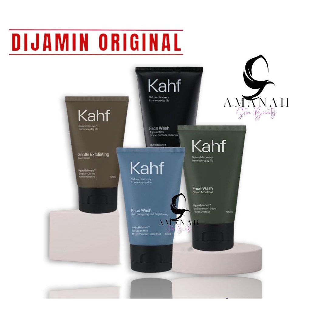 Jual KAHF Facewash/Face Scrub 100GR(Sabun Wajah Pria)Dijamin ORIGINAL