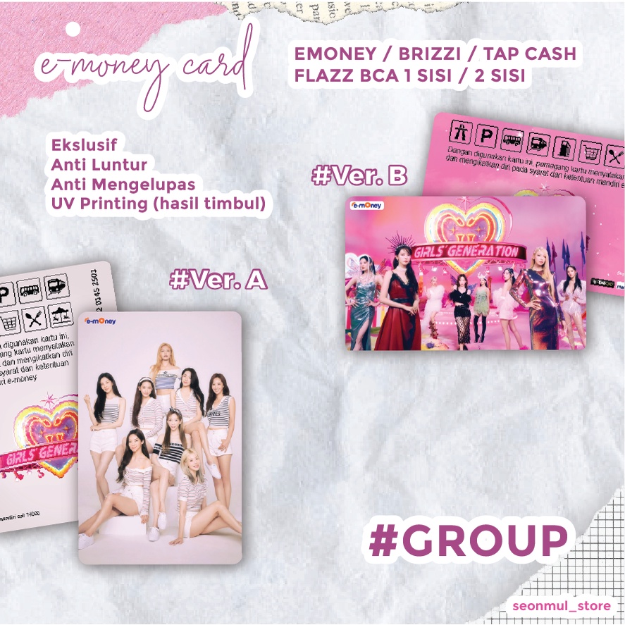TERMURAH !!! EMONEY /FLAZZ / SNSD FOREVER ONE / GIRLS GENERATION FOREVER ONE