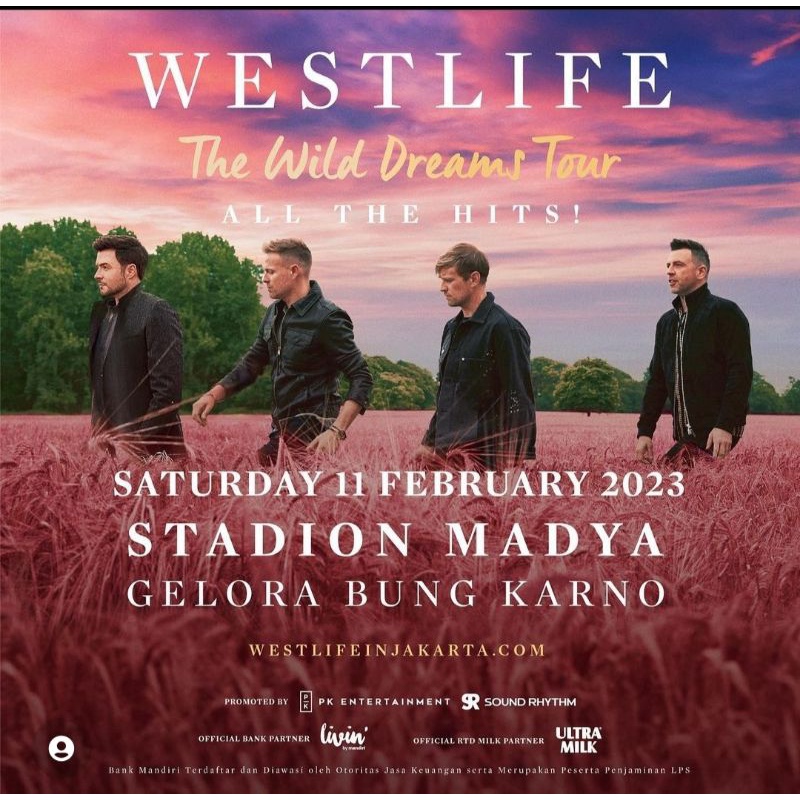 tiket konser westlife the wild dreams tour (harga 1 tiket) Cat 3b