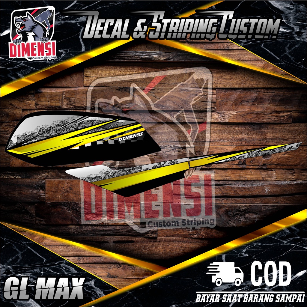 CUSTOM STRIPING VARIASI HONDA  GL PRO / GL MAX TEMA BATIK VARIASI BATIK 024