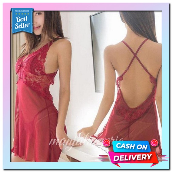 Chan Kawaii Maid Dress Uniform Lingerie Seragam Pelayan Wanita Seksi Costume Babydoll Lolita Pembant