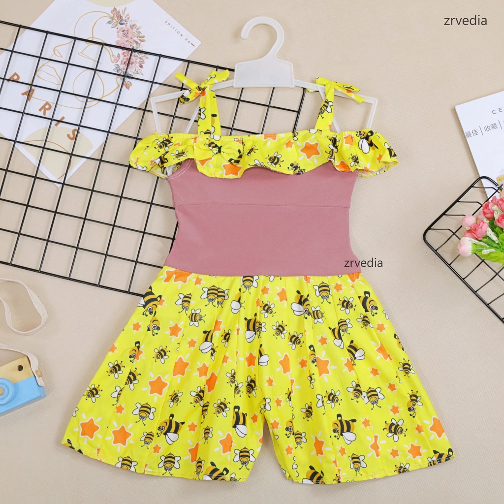 Jumpsuit Sweety uk Bayi - 4 Tahun / Baju Anak Perempuan Overall Kensi Baby Cewek Adem Born Import kiosbalitaaprilia