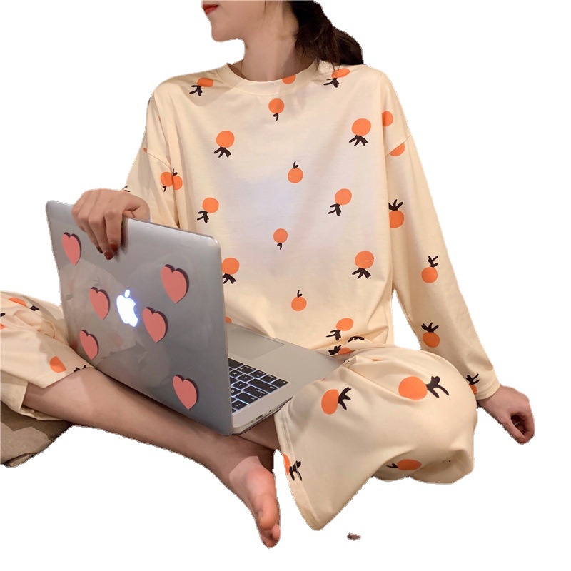 Telly Baju Tidur Wanita Kartun Lengan Panjang || Telly Piyama Wanita Kartun Import Polyster