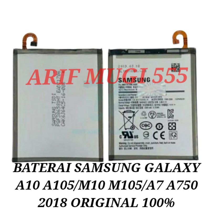 Battery Batrai Baterai Samsung A10 A105 M10 M105/Batu Batrai Batery Samsung Galaxy A7 A750 2018 Original 100%