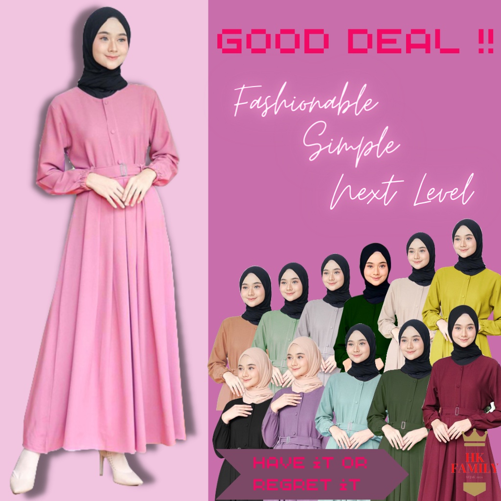 Dress Panjang Gamis Dress Terbaru Dres Panjang Fashion Hijab Muslim Wanita Remaja Casual
