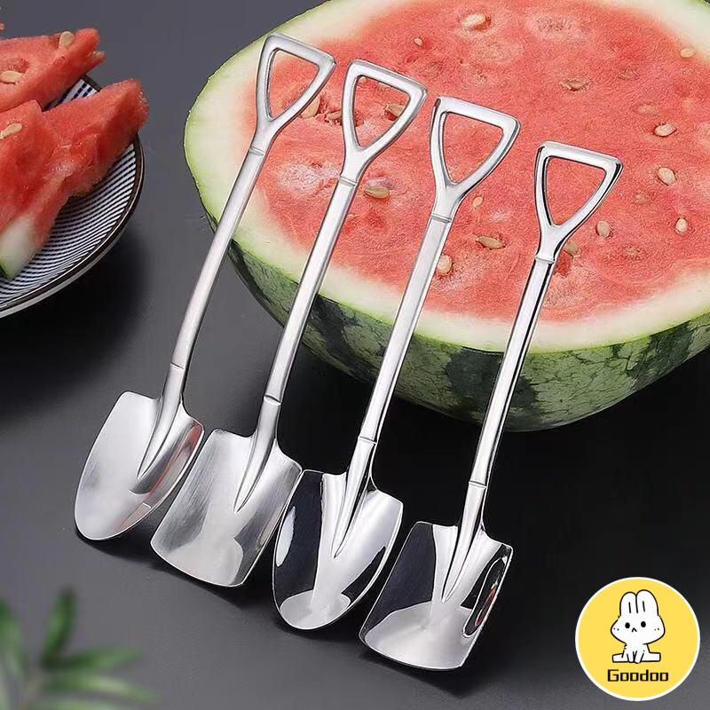 Sendok Sekop Melon Semangka Bahan Stainless Steel Tebal Gaya Retro Untuk Rumah -Doo