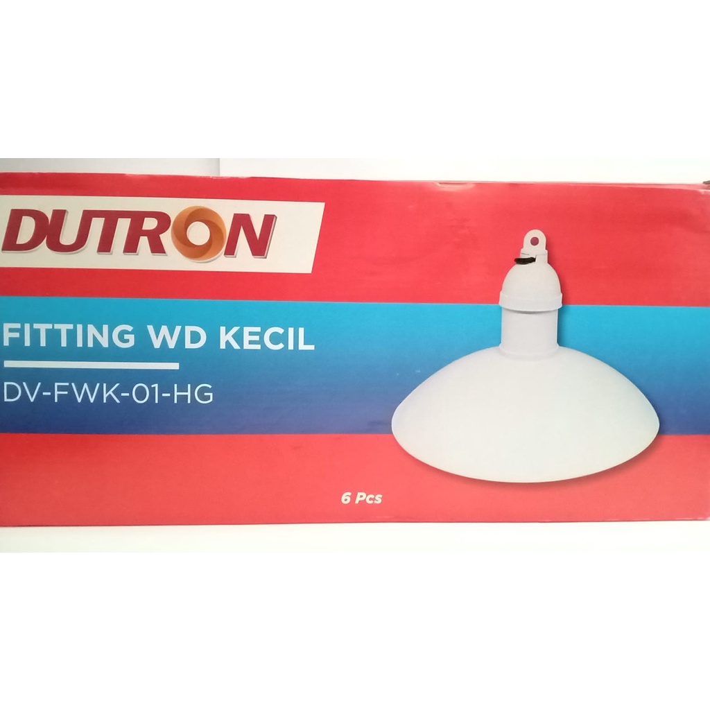 Fitting Kap Lampu Gantung Outdoor Dutron E27 WD Kecil DV FWK 01 HG - SATUAN -
