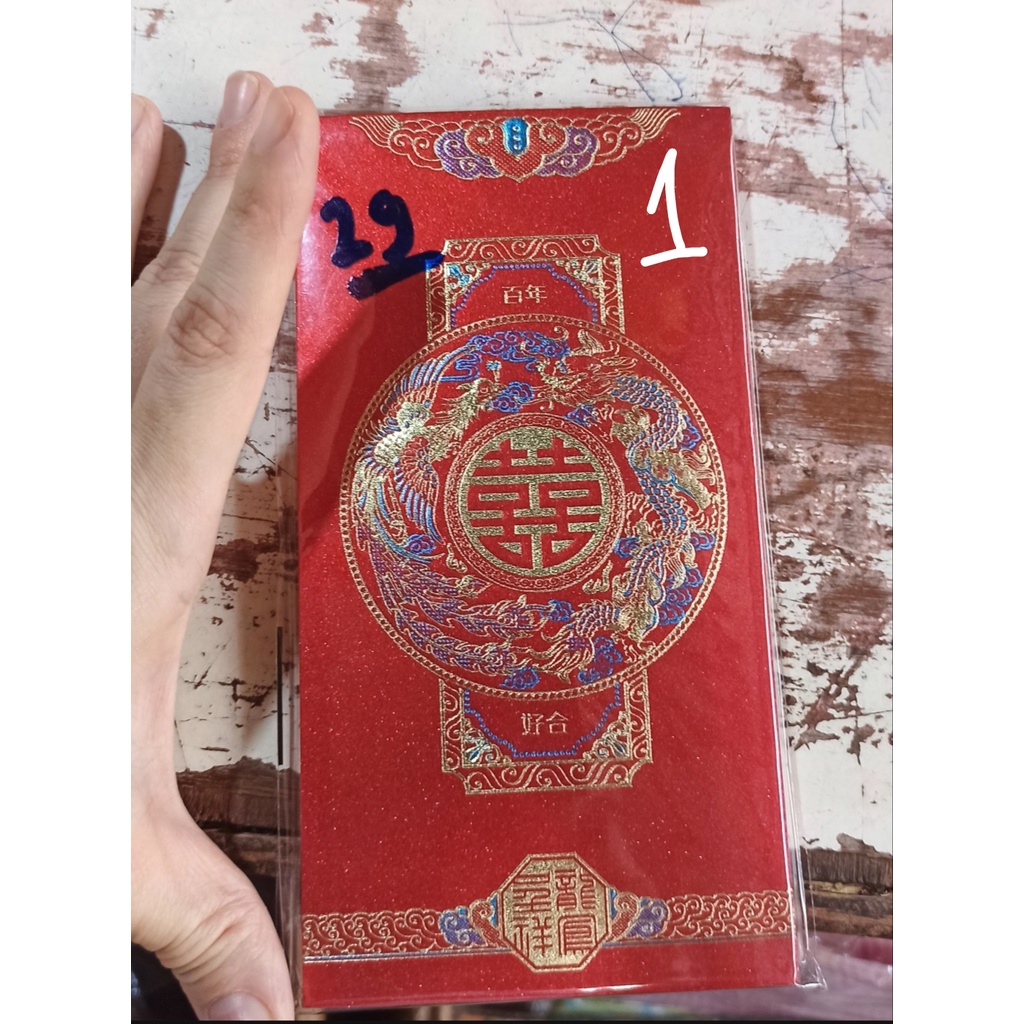 angpao hi pernikahan married imlek hongbao besar isi 6