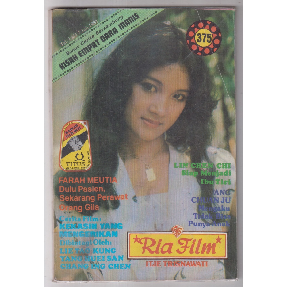 MAJALAH RIA FILM NO. 375 ITJE TRISNAWATI