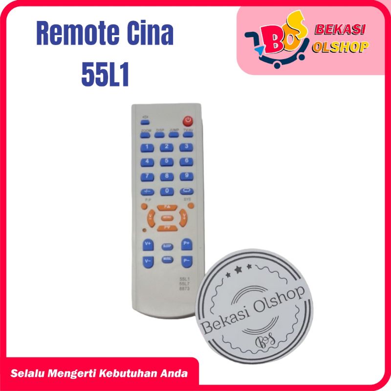 Remot TV Cina 55L1 / Remote Gantiian Mesin Tv Baru 55L1,8873