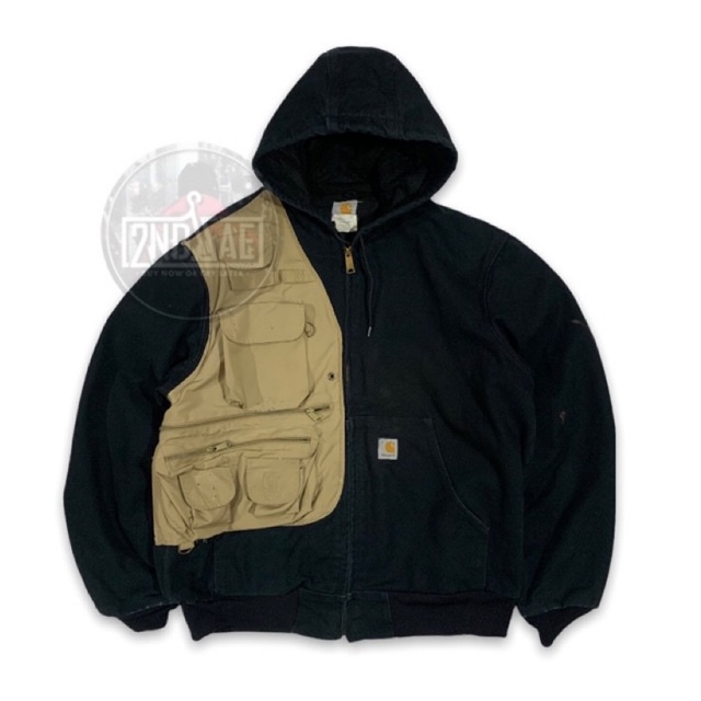 VINTAGE JACKET DUCK ACTIVE CARHARTT REWORK SECOND