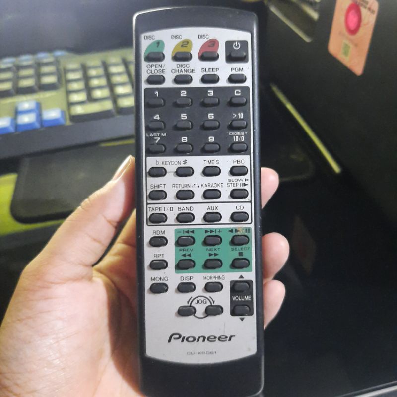REMOTE REMOT DVD COMPO PIONEER CU-XR061 ORIGINAL ASLI