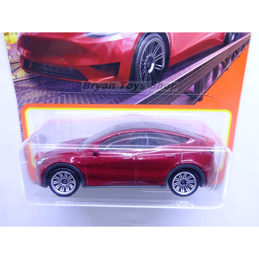 Matchbox Tesla Model Y Merah