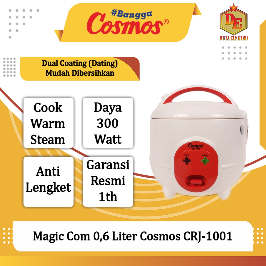 Magic Com 0,6 Liter Cosmos CRJ 1001