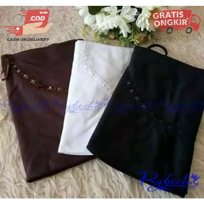 Kerudung Sekolah SMP Serut Pita Hemi Hijab Instan Anak Rabbani Kw