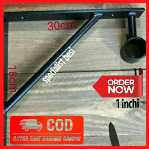 Siku Rak Dinding - Siku Rak Siku Dinding - Bracket Dinding Penahan Papan - Penyangga Siku - Penyangg