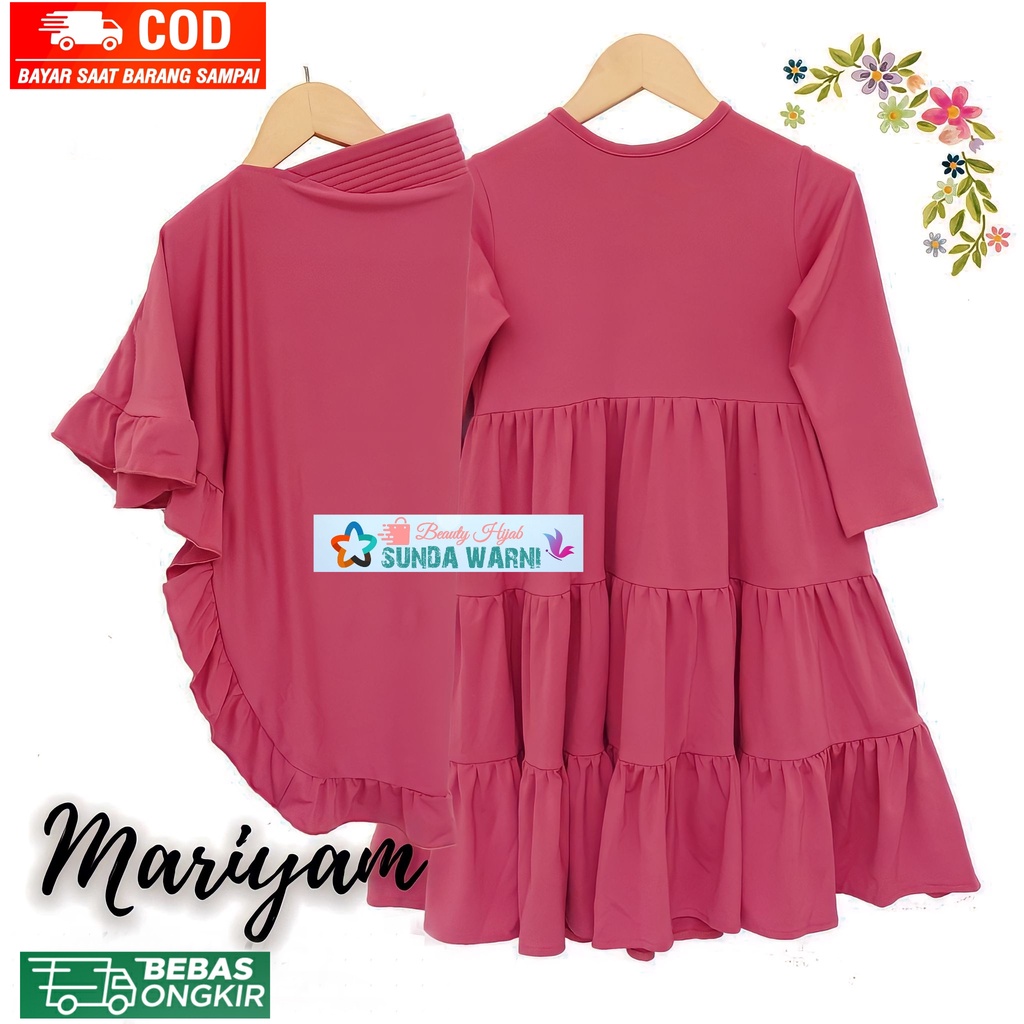 Gamis Anak / Model Mariyam Gamis Kaos Anak Perempuan 4 - 6 Tahun - Baju Anak Cewek /- Baju Muslim An