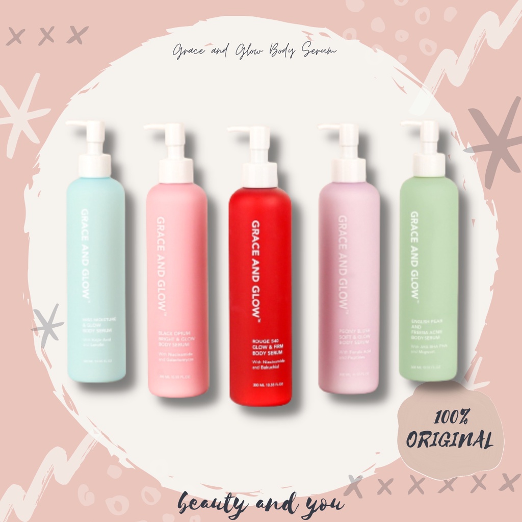 Grace and Glow Body Serum English Pear Freesia and Black Opium (ORIGINAL)