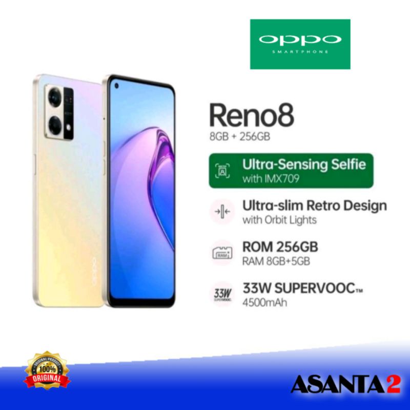 Oppo reno 8 ram  8/256 4G