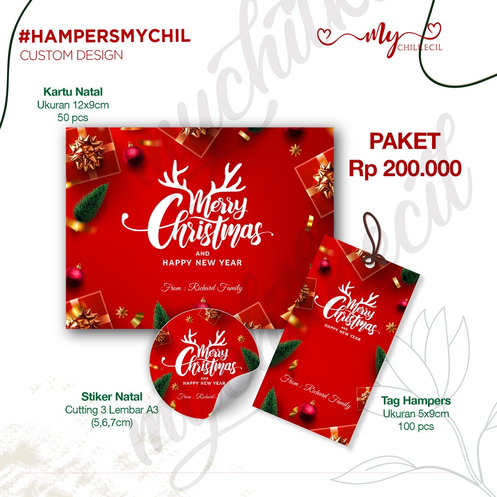 

Paket Hampers NATAL/CHRISTMAS/Cetak Print Label Kemasan/Packaging/Segel Box Toples /Sleve/Sleeve NATAL/Roller NATAL/ Roller Packaging