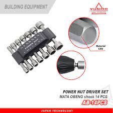 Mata Roofing Magnetic Kunci Mata Sok Baut Ruping Baja Ringan Konektor Mesin Bor 1 Set 14 PCS Mata Bor Kunci Pas Shock / Power Nut