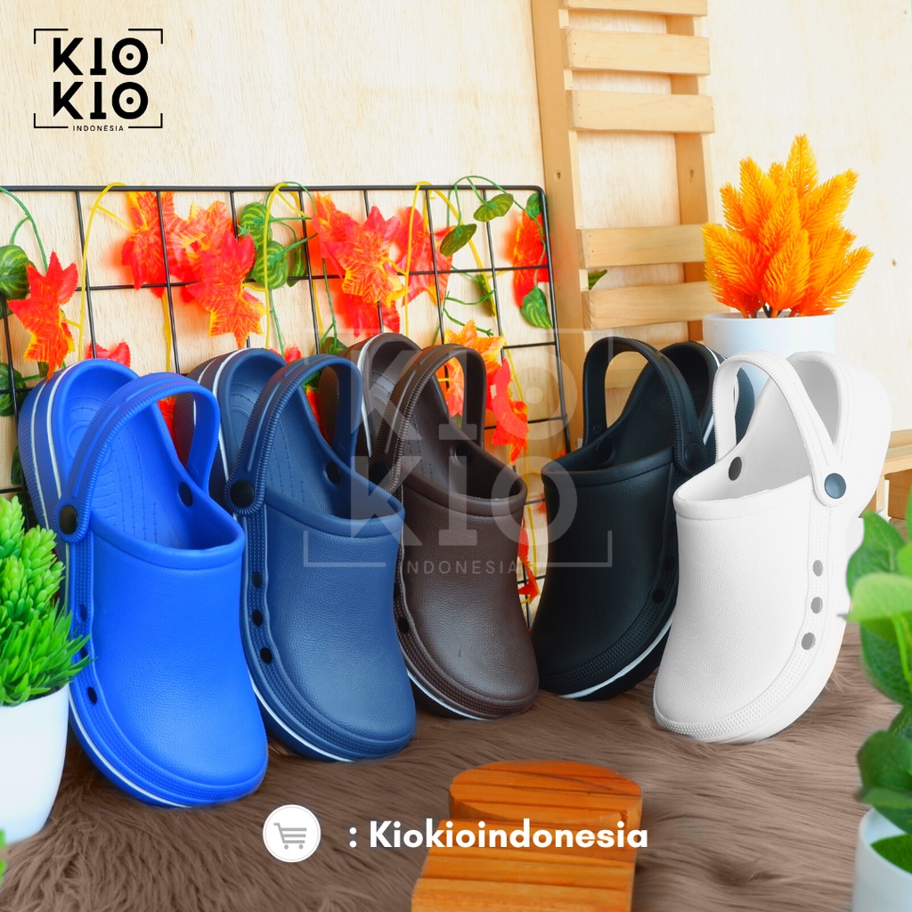 Sandal Kodok / Sendal Kodok /New Spesial Sandal Baim Polos / Sendal Kodok Polos / Sandal Dokter / Sendal Perawat / Sandal Bakpao Pria wanita anti slip anti air Polos