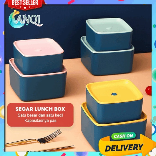 Kotak Makan Stainless Estetic Sekat Putih Karakter Penny Q0J5 Pria Anak Korea Tupperware Plastik Box
