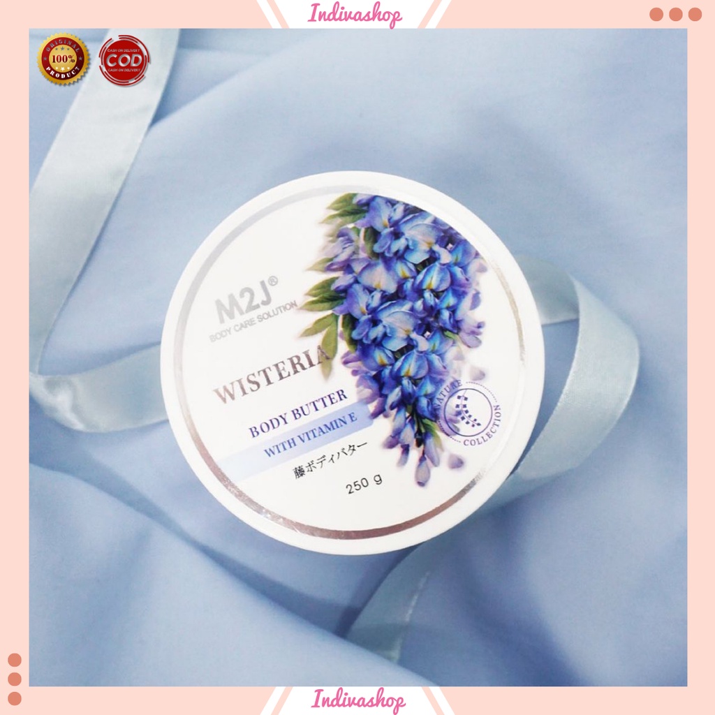 [COD] M2J Body Butter Wisteria / Lotion Wisteria Vitamin E 250gr