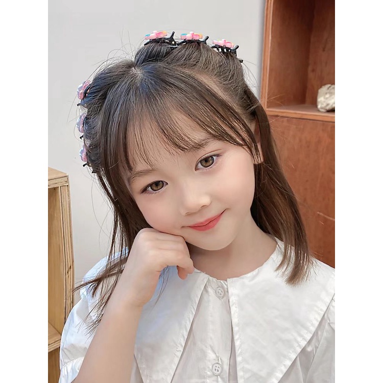 (Hello Girl)F159 Jepit Rambut Anak Kepang Unik Gaya Korea Import